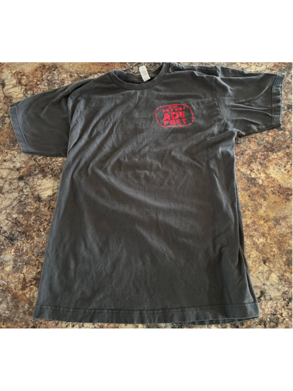 2024 Get On ADV Fest RevZilla Motorcycle Graphic T-Shirt Black Large - Picture 2 of 3